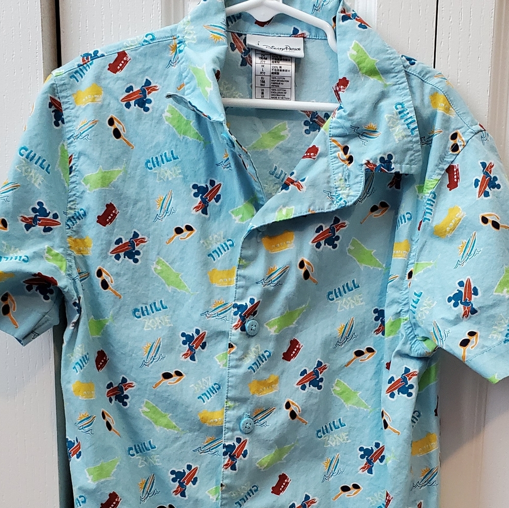 Boys Disney Button Down Summer Shirt